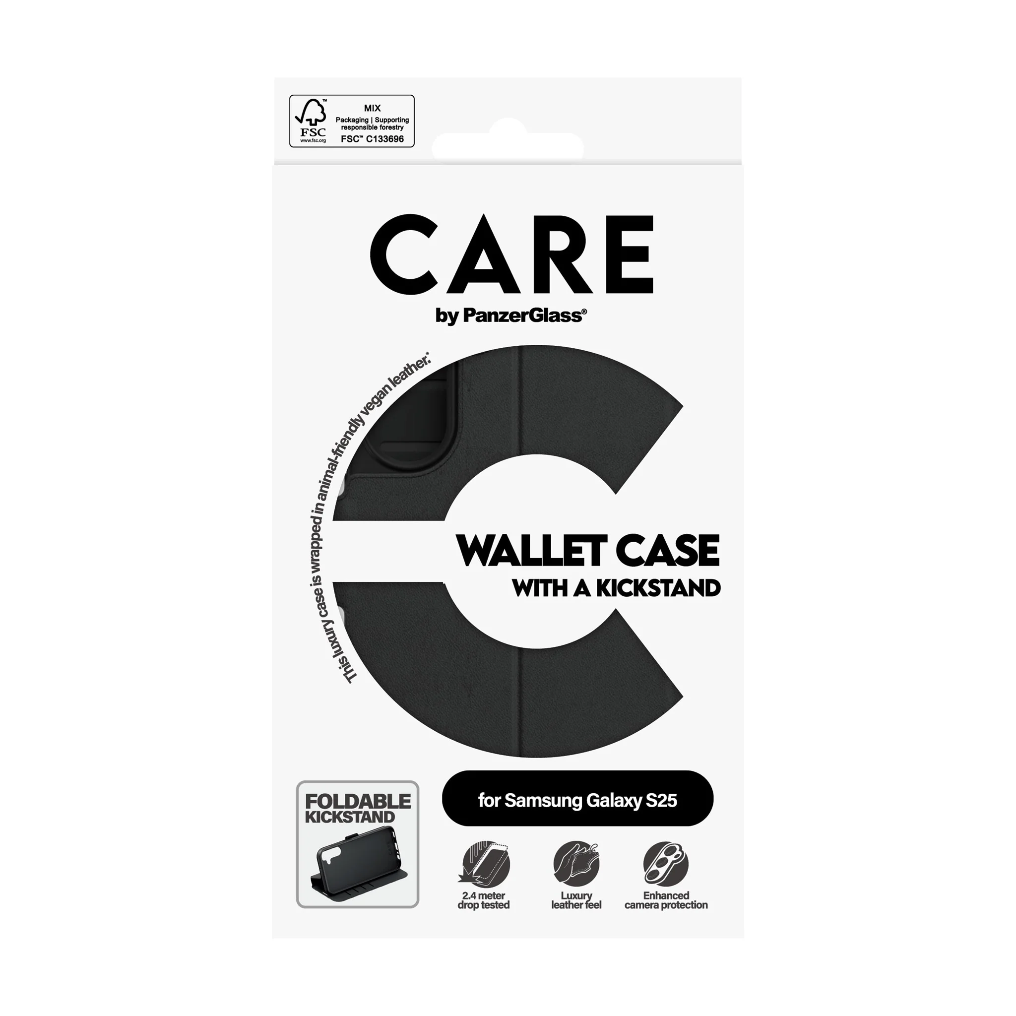 CARE⢠by PanzerGlass® Wallet Case w. Kickstand Samsung Galaxy S25 - Image 4