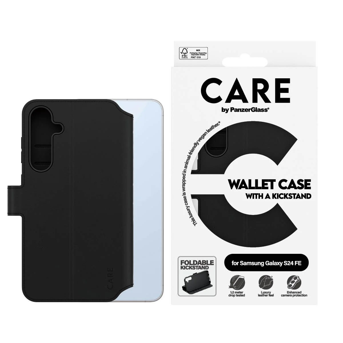 CARE⢠by PanzerGlass® Wallet Case w. Kickstand Samsung Galaxy S24 FE 5G - Image 2