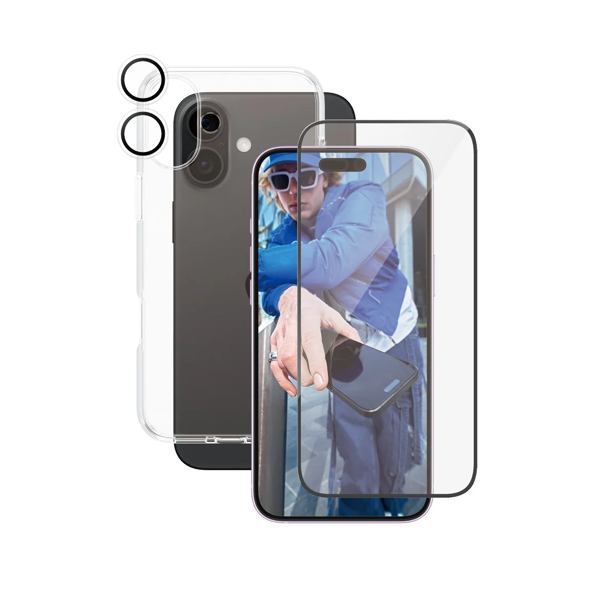 PanzerGlass® | CARE™ by PanzerGlass® 3-in-1 Bundle iPhone 16 Plus