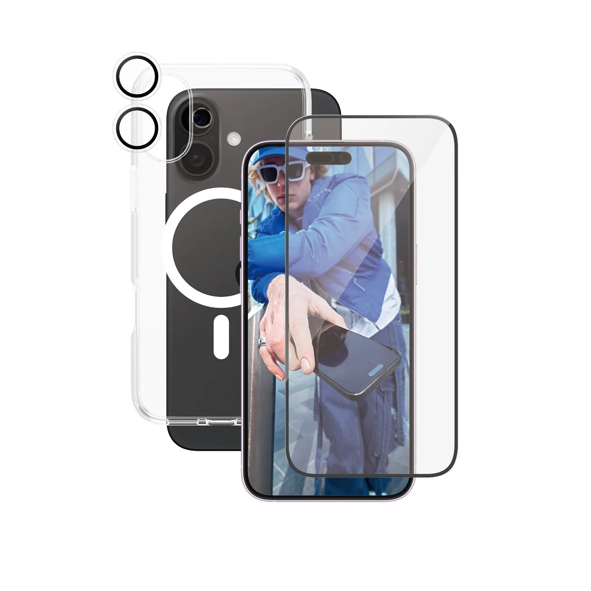 PanzerGlass® | CARE™ by PanzerGlass® 3-in-1 Bundle iPhone 16 Plus