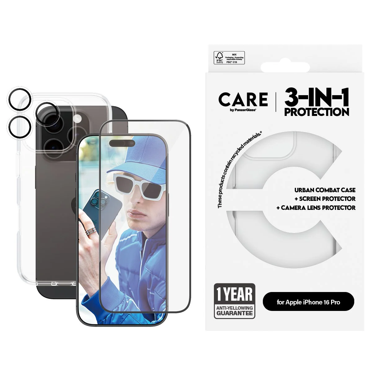 PanzerGlass® | CARE™ by PanzerGlass® 3-in-1 Bundle iPhone 16 Pro - Image 2
