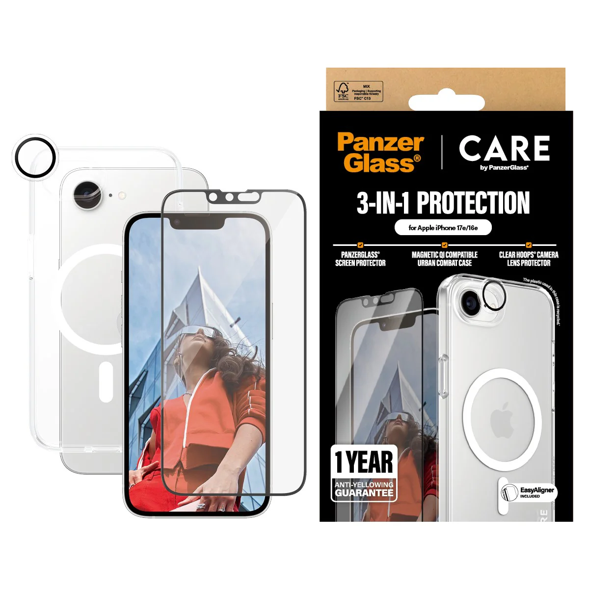 PanzerGlass® | CARE™ by PanzerGlass® 3-in-1 Bundle iPhone 17e | 16e - Image 2