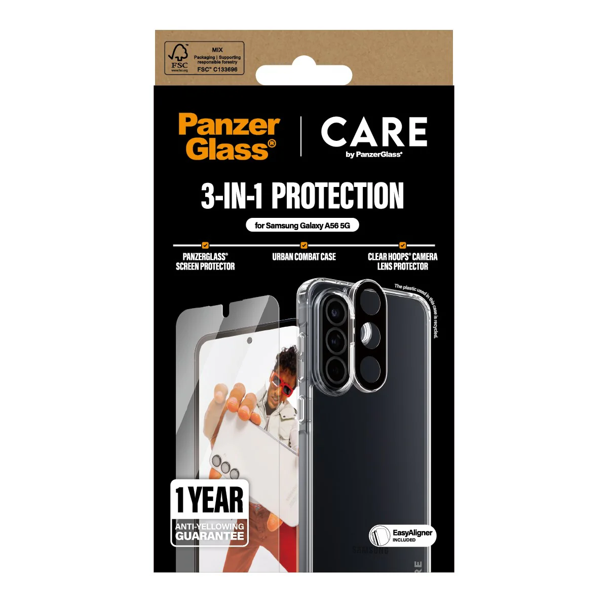 PanzerGlass® | CARE⢠by PanzerGlass® 3-in-1 Bundle Samsung Galaxy A56 5G - Image 3