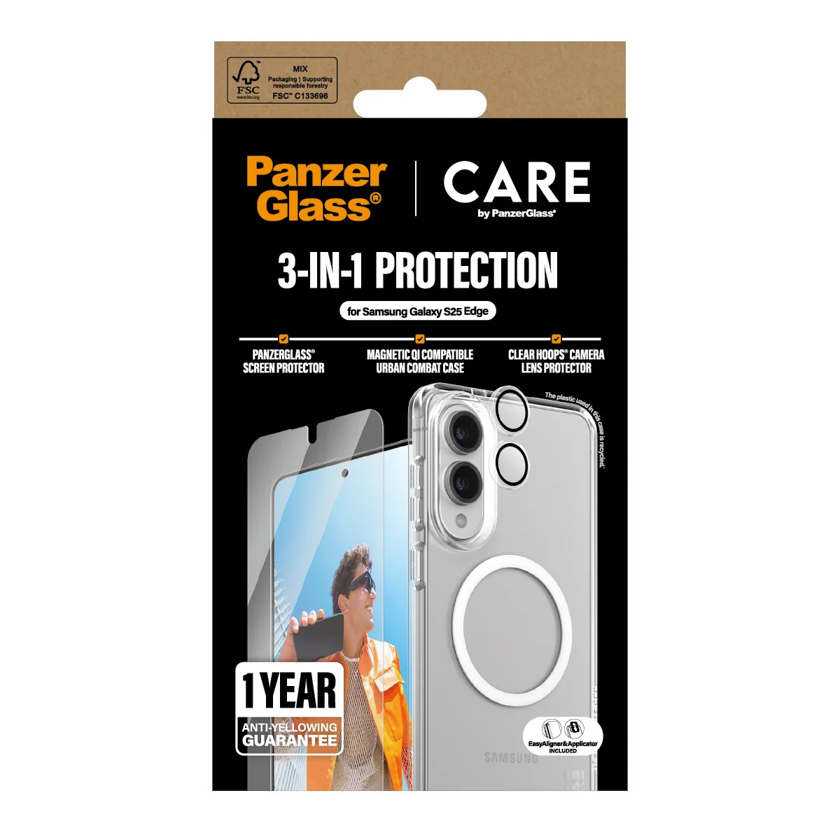 PanzerGlass® | CARE™ by PanzerGlass® 3-in-1 Bundle Samsung S25 Edge - Image 3