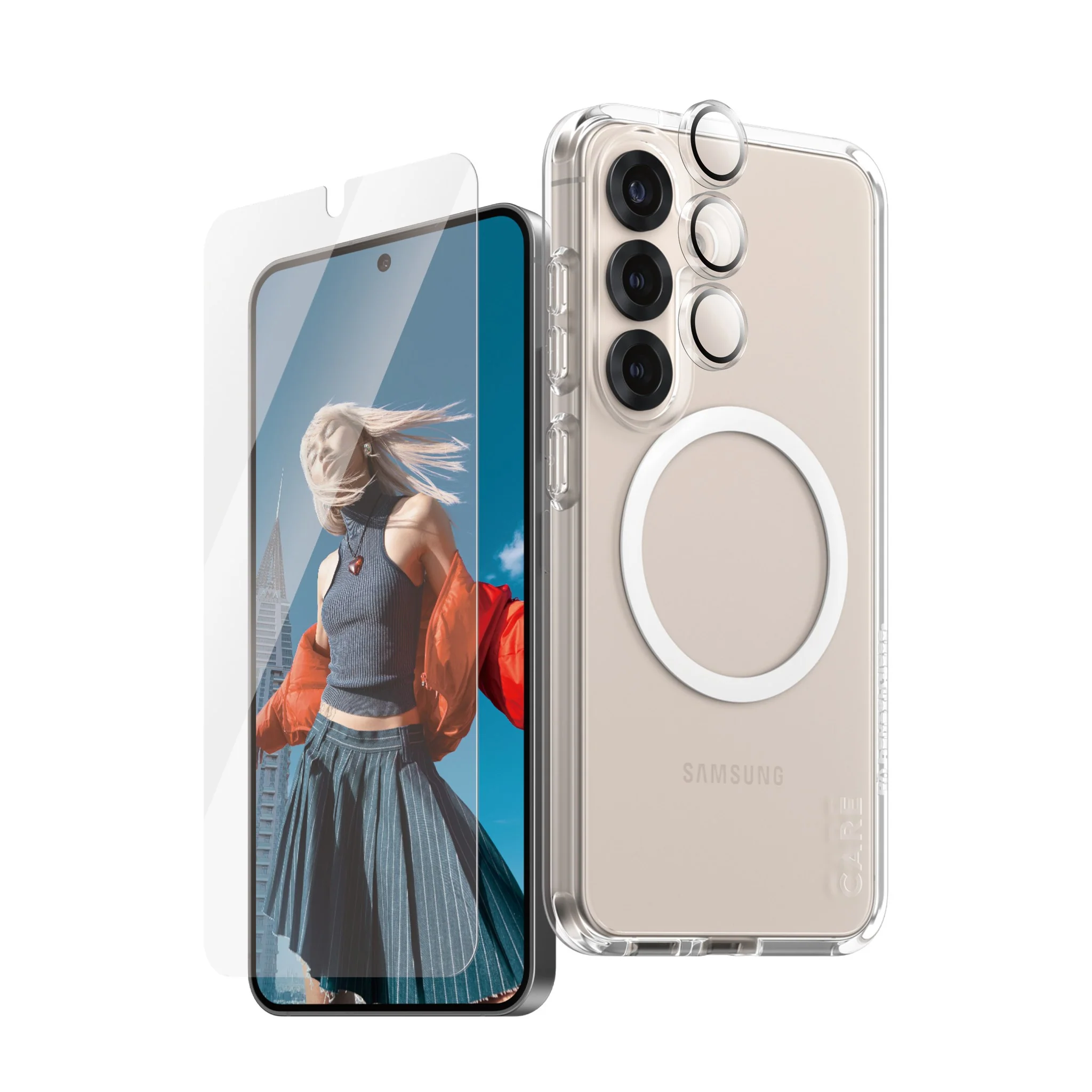 PanzerGlass® | CARE⢠by PanzerGlass® 3-in-1 Bundle Samsung Galaxy S25
