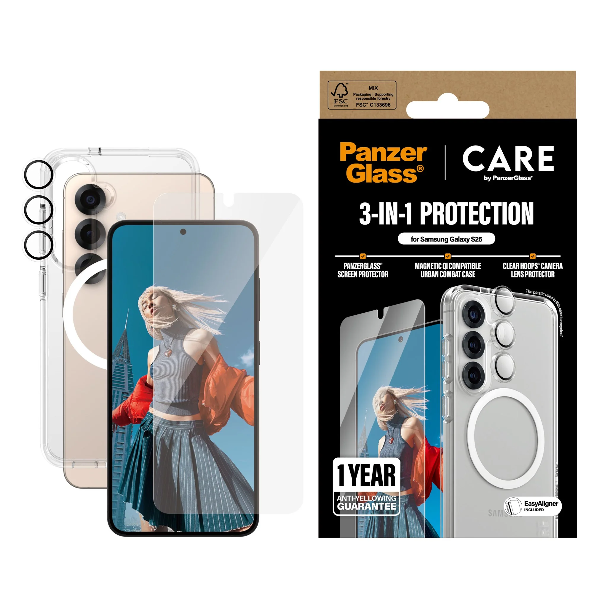 PanzerGlass® | CARE⢠by PanzerGlass® 3-in-1 Bundle Samsung Galaxy S25 - Image 2