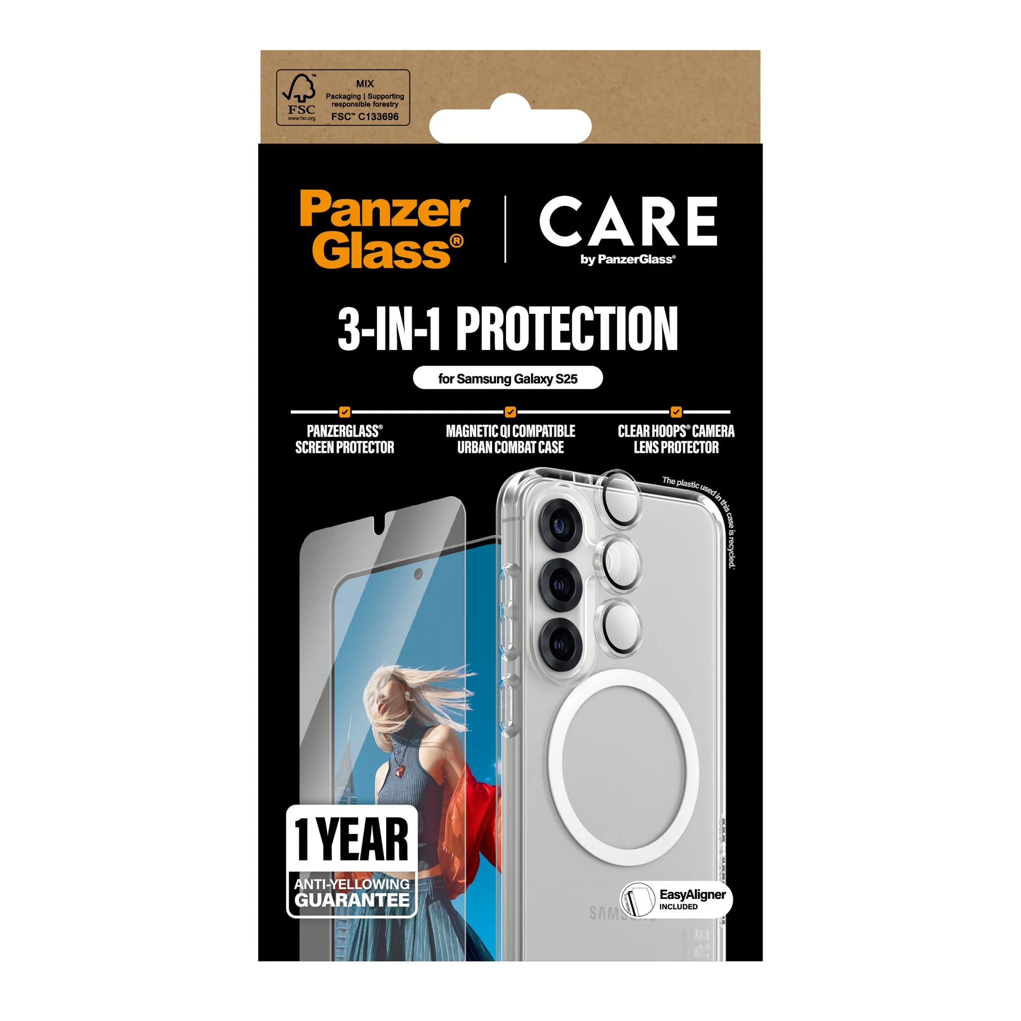 PanzerGlass® | CARE⢠by PanzerGlass® 3-in-1 Bundle Samsung Galaxy S25 - Image 3