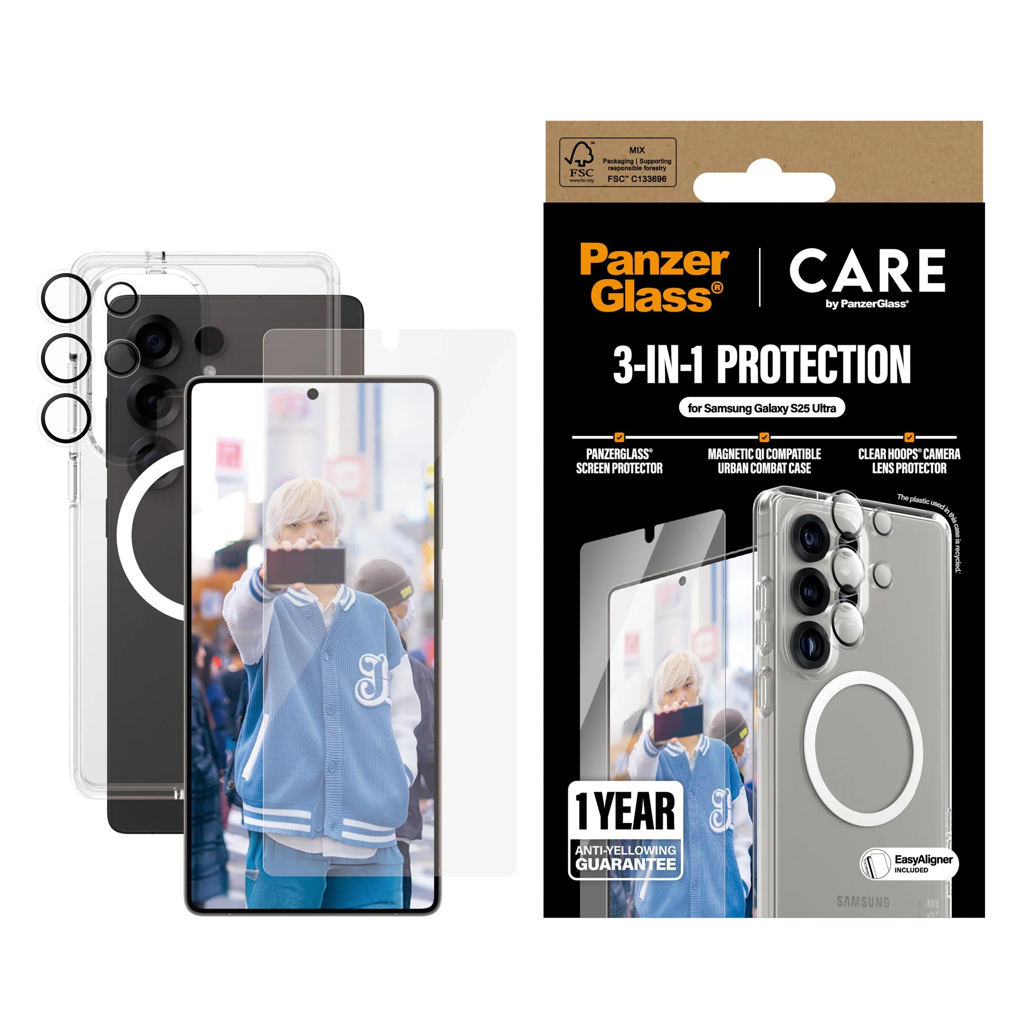 PanzerGlass® | CARE⢠by PanzerGlass® 3-in-1 Bundle Samsung Galaxy S25 Ultra - Image 2