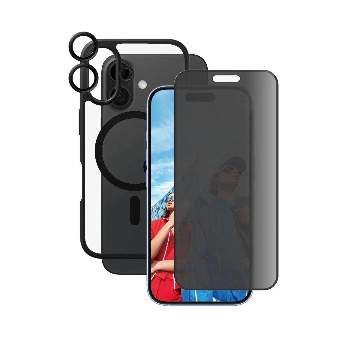 PanzerGlass® | CARE™ by PanzerGlass® 3-in-1 Privacy Bundle iPhone 16