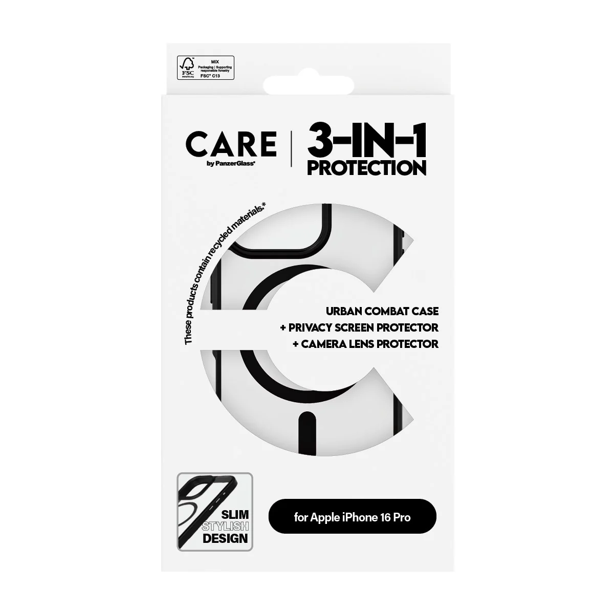 PanzerGlass® | CARE™ by PanzerGlass® 3-in-1 Privacy Bundle iPhone 16 Pro - Image 3