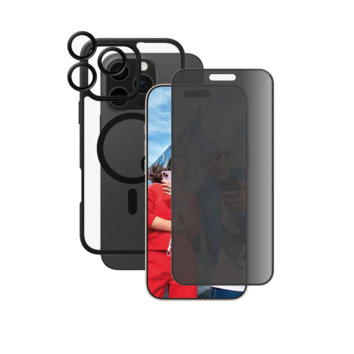 PanzerGlass® | CARE™ by PanzerGlass® 3-in-1 Privacy Bundle iPhone 16 Pro Max