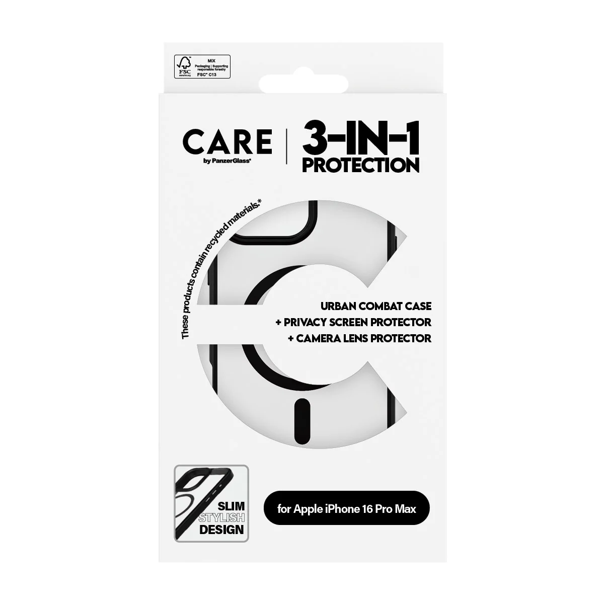 PanzerGlass® | CARE™ by PanzerGlass® 3-in-1 Privacy Bundle iPhone 16 Pro Max - Image 3