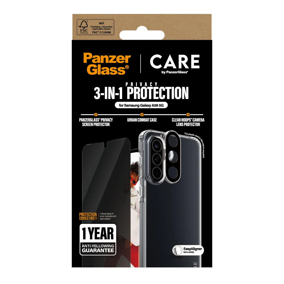 PanzerGlass® | CARE⢠by PanzerGlass® 3-in-1 Privacy Bundle Samsung Galaxy A56 5G - Image 3