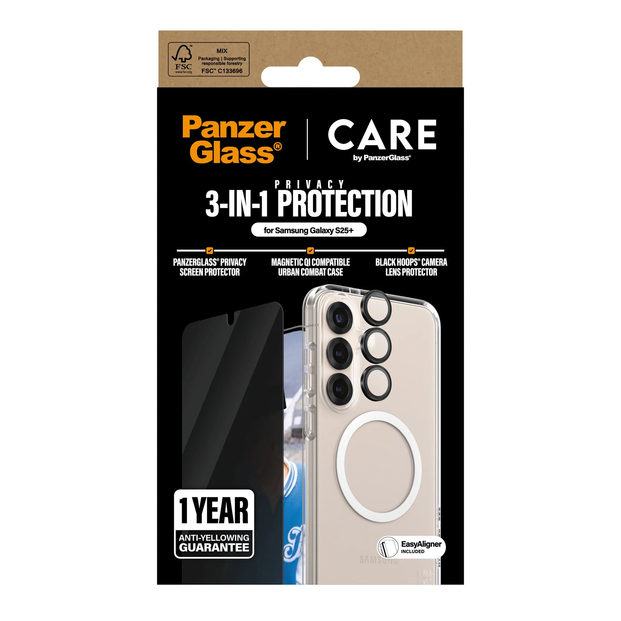 PanzerGlass® | CARE⢠by PanzerGlass® 3-in-1 Privacy Bundle Samsung Galaxy S25+ - Image 3