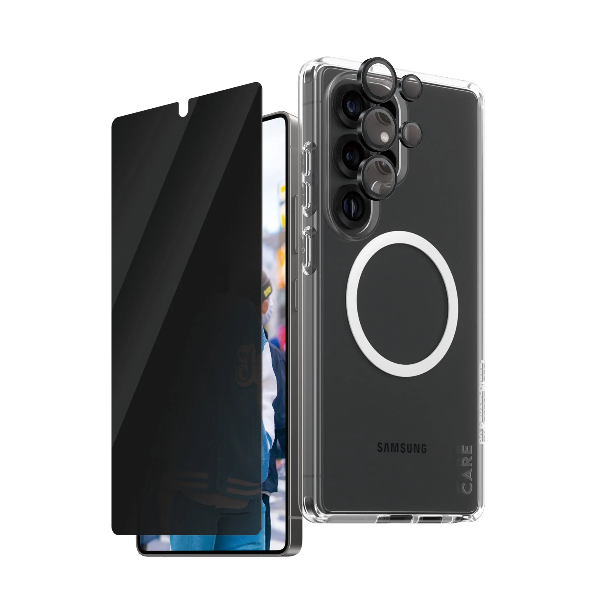 PanzerGlass® | CARE™ by PanzerGlass® 3-in-1 Privacy Bundle Samsung Galaxy S25 Ultra