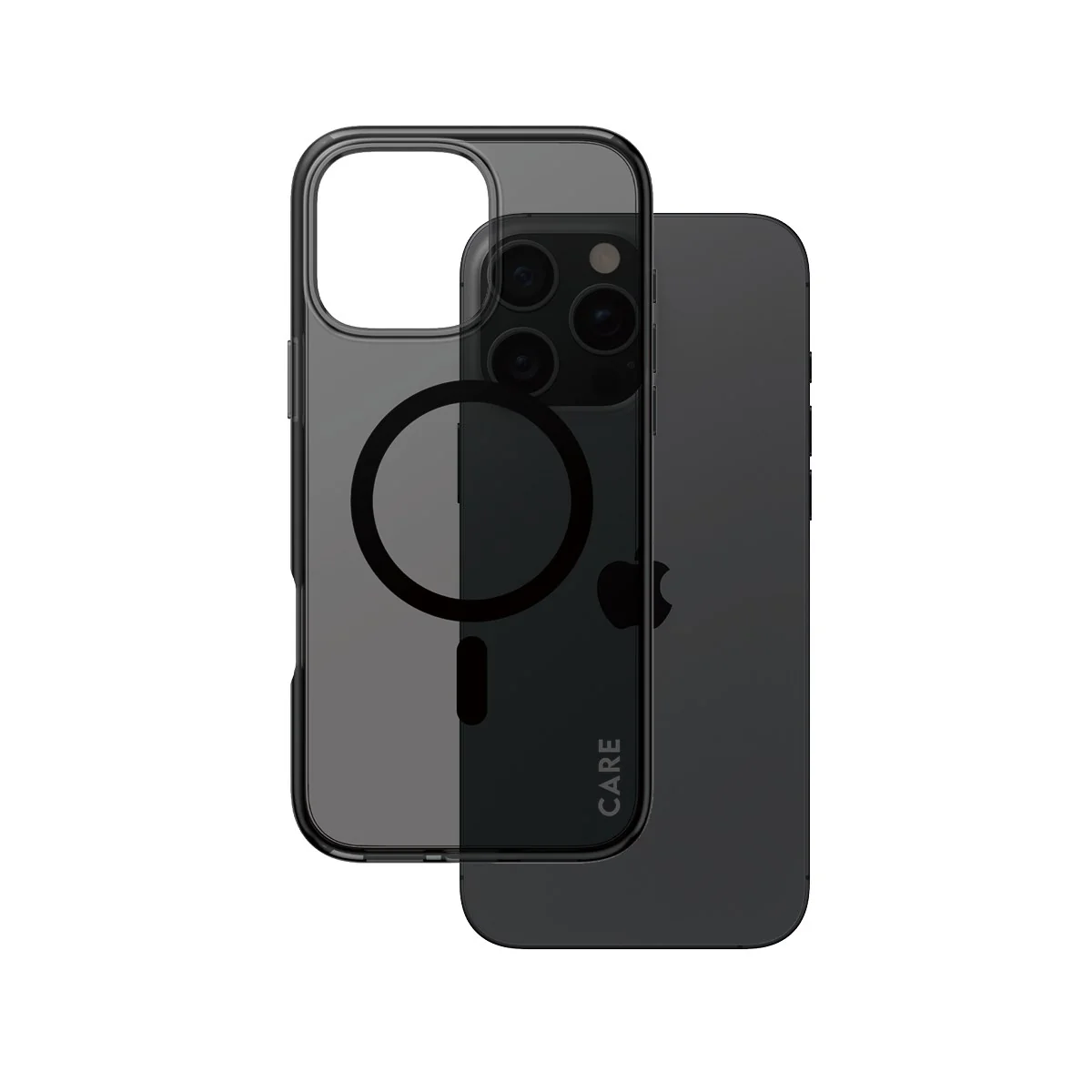 CARE™ by PanzerGlass® Smokey Case w. Black MagSafe iPhone 16 Pro Max