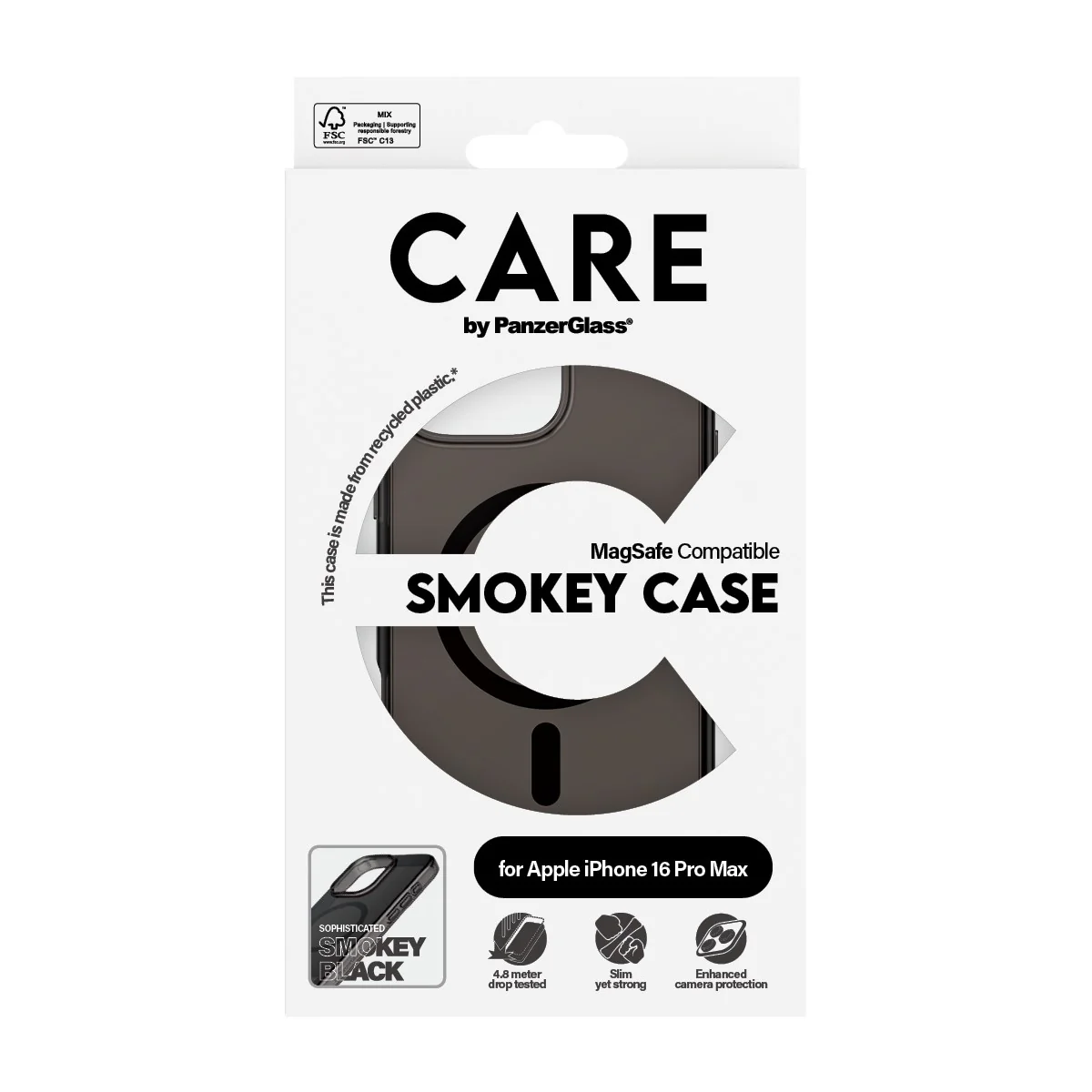 CARE™ by PanzerGlass® Smokey Case w. Black MagSafe iPhone 16 Pro Max - Image 3