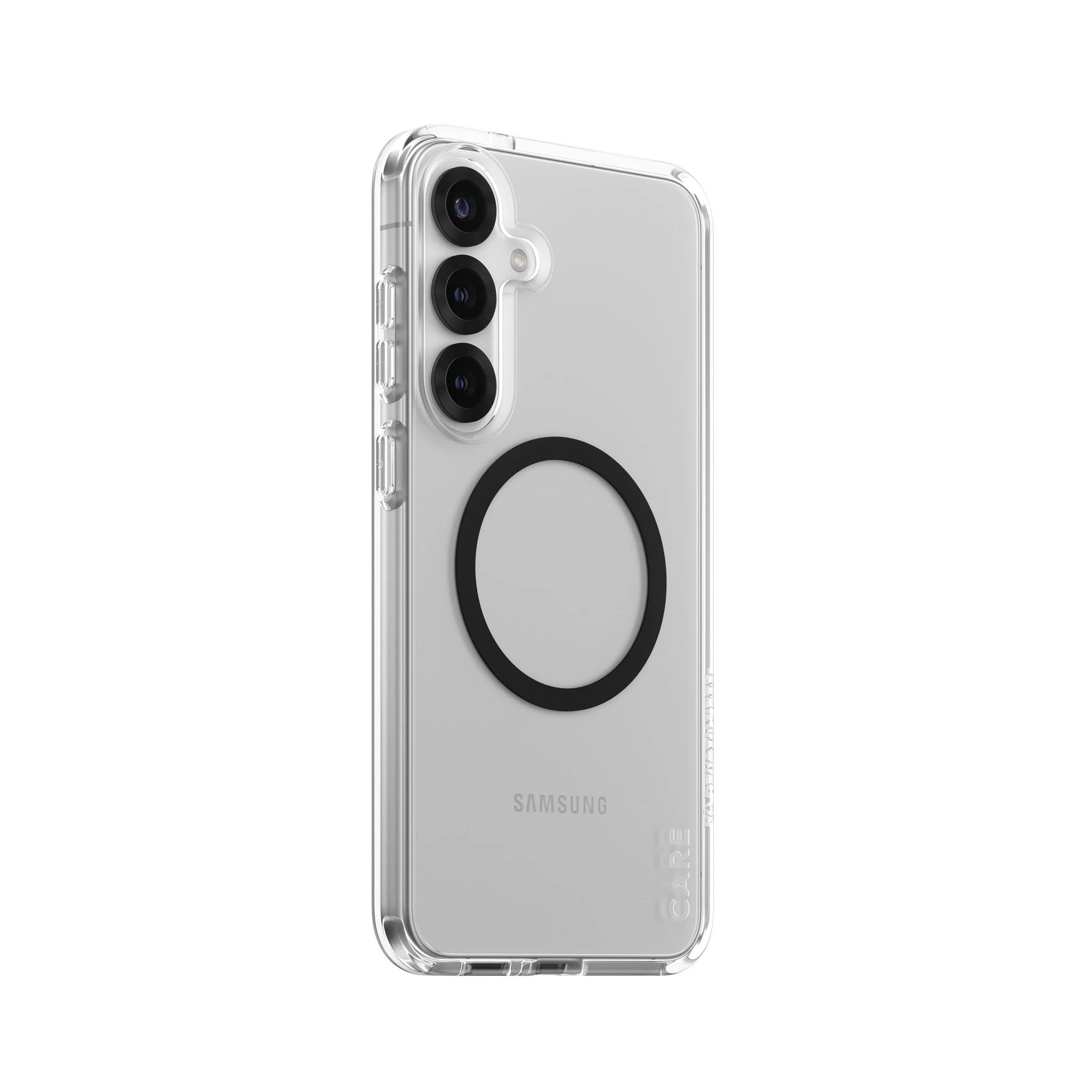 CARE⢠by PanzerGlass® Urban Combat Case Transparent w. Black Qi Compatible Samsung Galaxy S25+