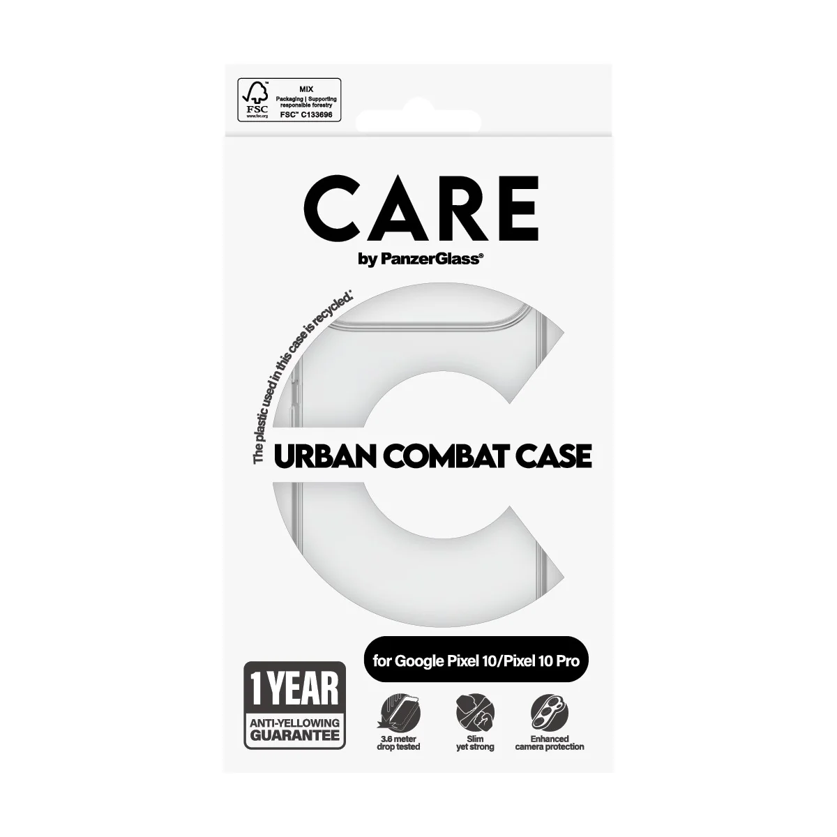 CARE™ by PanzerGlass® Urban Combat Case Transparent Google Pixel 10 | 10 Pro - Image 3
