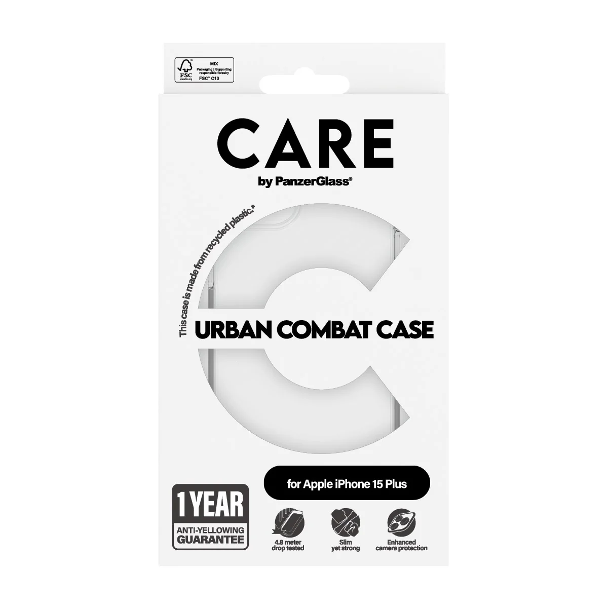 CARE™ by PanzerGlass® Urban Combat Case Transparent iPhone 15 Plus - Image 3