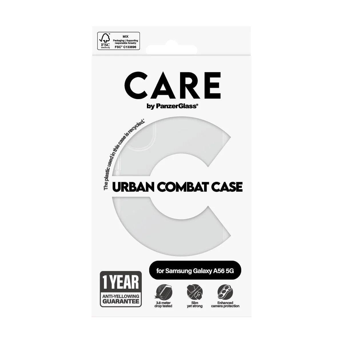 CARE™ by PanzerGlass® Urban Combat Case Transparent Samsung Galaxy A56 5G - Image 3