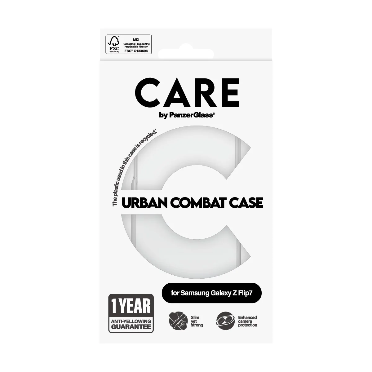 CARE™ by PanzerGlass® Urban Combat Case Transparent Samsung Galaxy Z Flip7 - Image 3