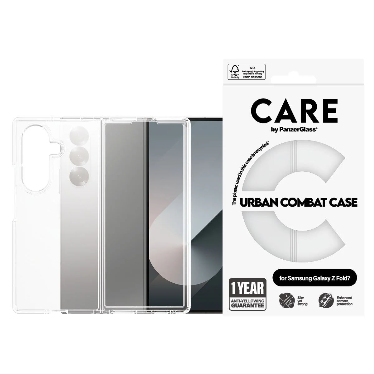 CARE™ by PanzerGlass® Urban Combat Case Transparent Samsung Galaxy Z Fold7 - Image 2