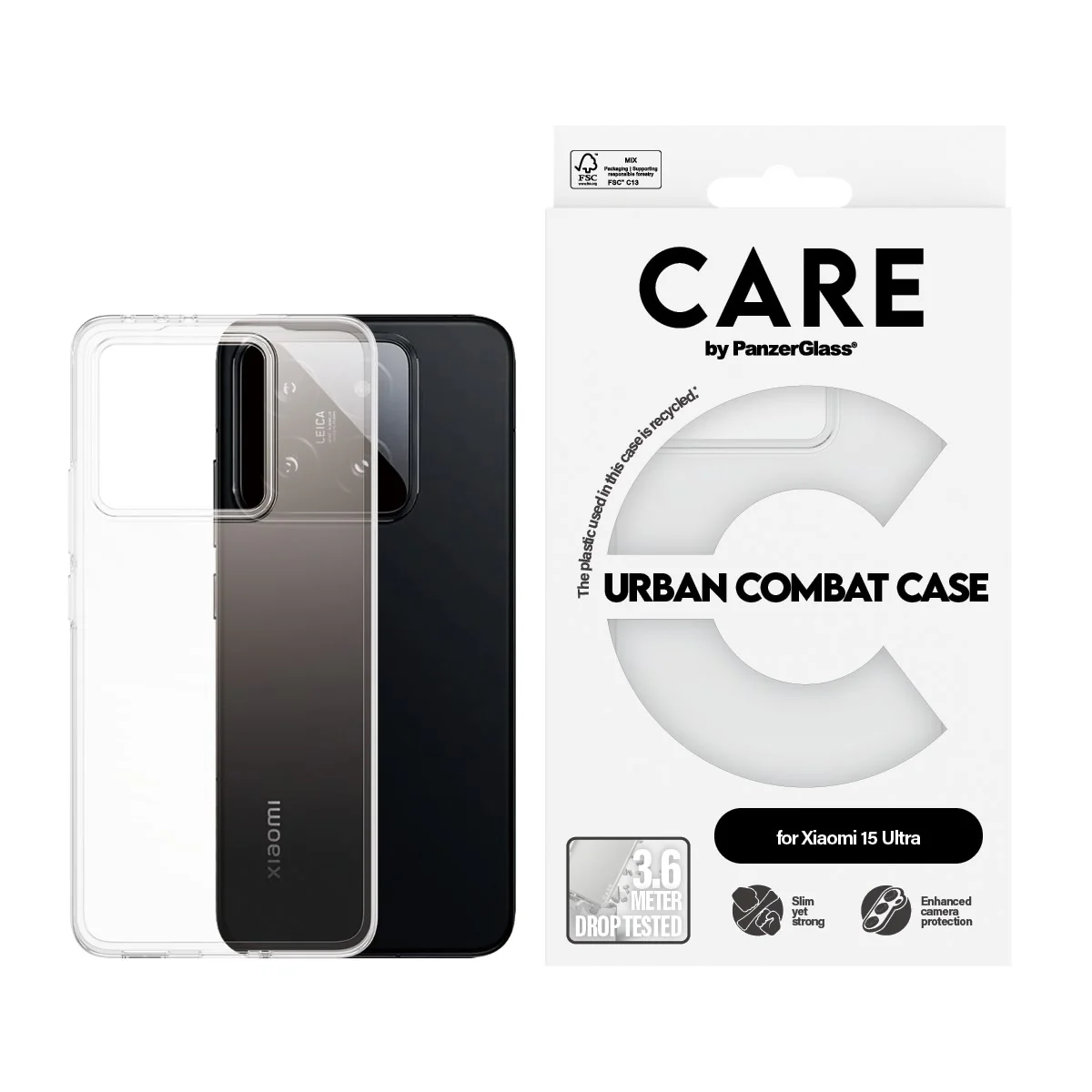 CARE™ by PanzerGlass® Urban Combat Case Transparent Xiaomi 15 Ultra - Image 2