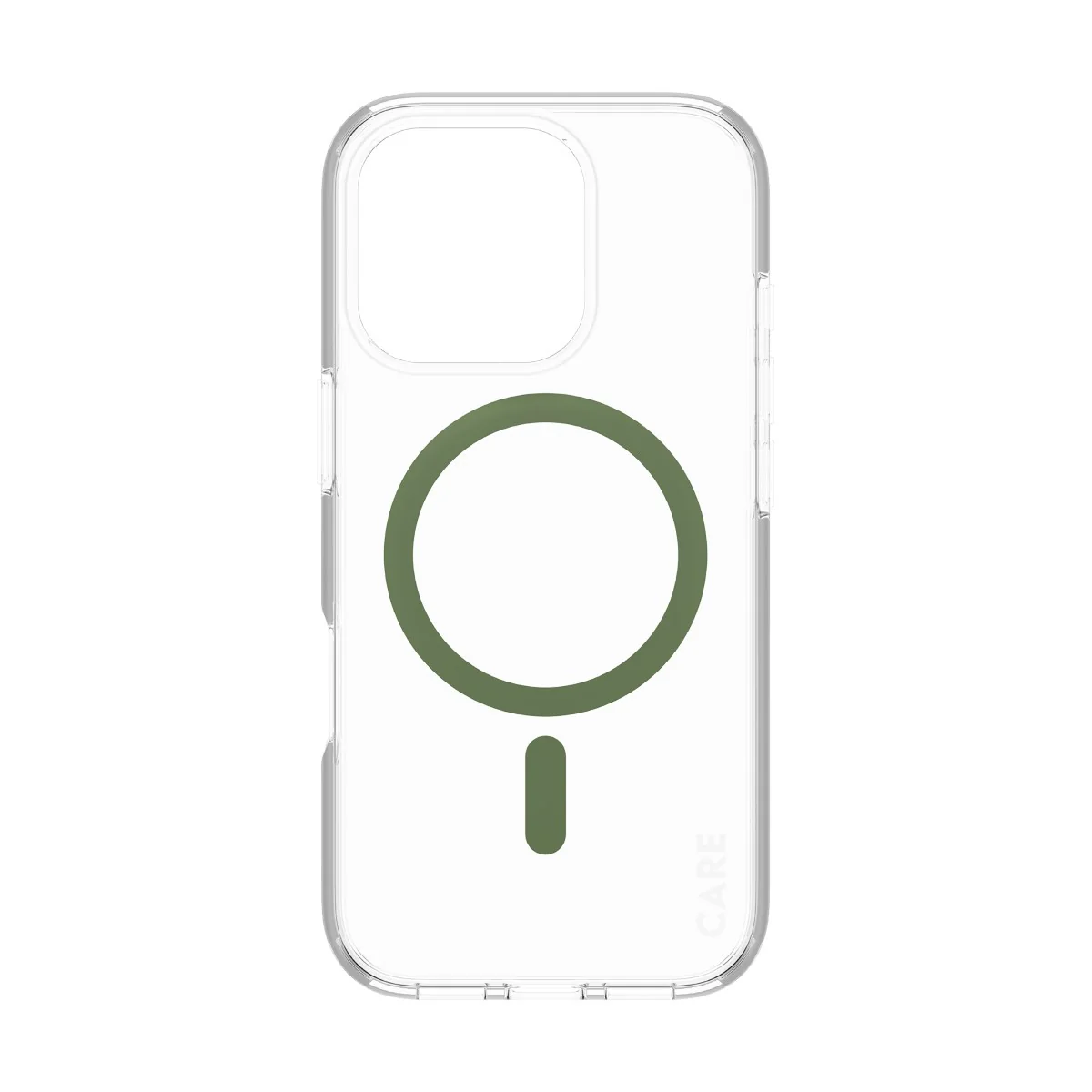 CARE™ by PanzerGlass® Urban Combat Case Transparent w. Green MagSafe iPhone 16 Pro - Image 4