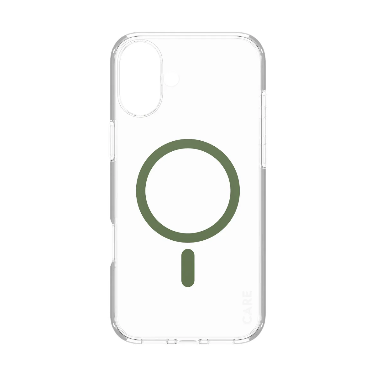 CARE™ by PanzerGlass® Urban Combat Case Transparent w. Green MagSafe iPhone 16 Plus - Image 4