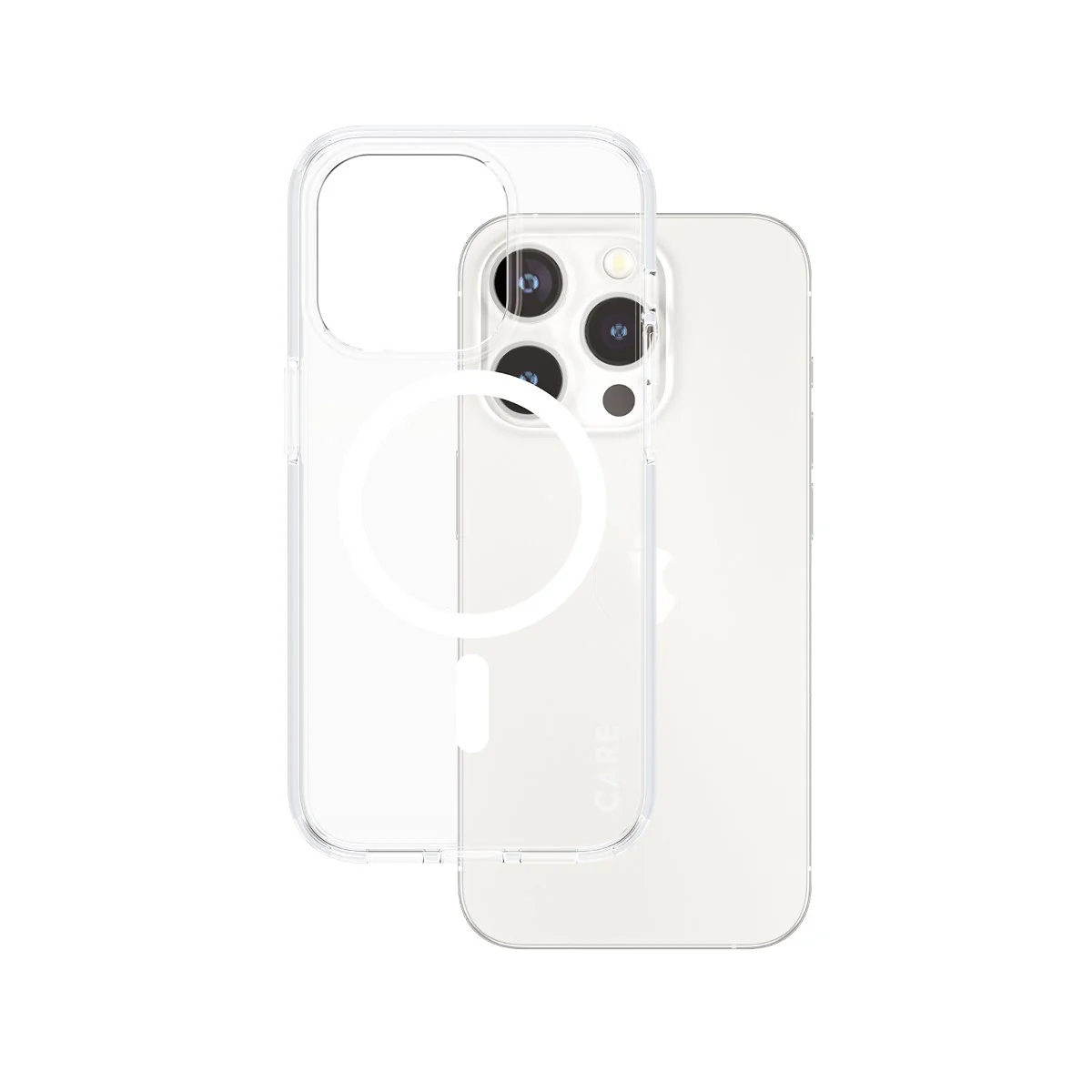 CARE⢠by PanzerGlass® Urban Combat Case Transparent w. White MagSafe iPhone 15 Pro