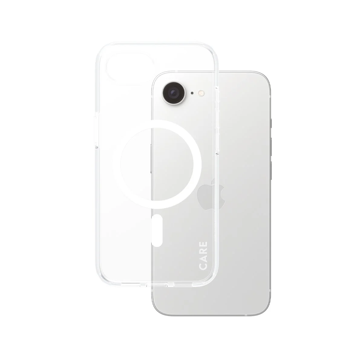 CARE™ by PanzerGlass® Urban Combat Case Transparent w. White Qi Compatible iPhone 17e | 16e
