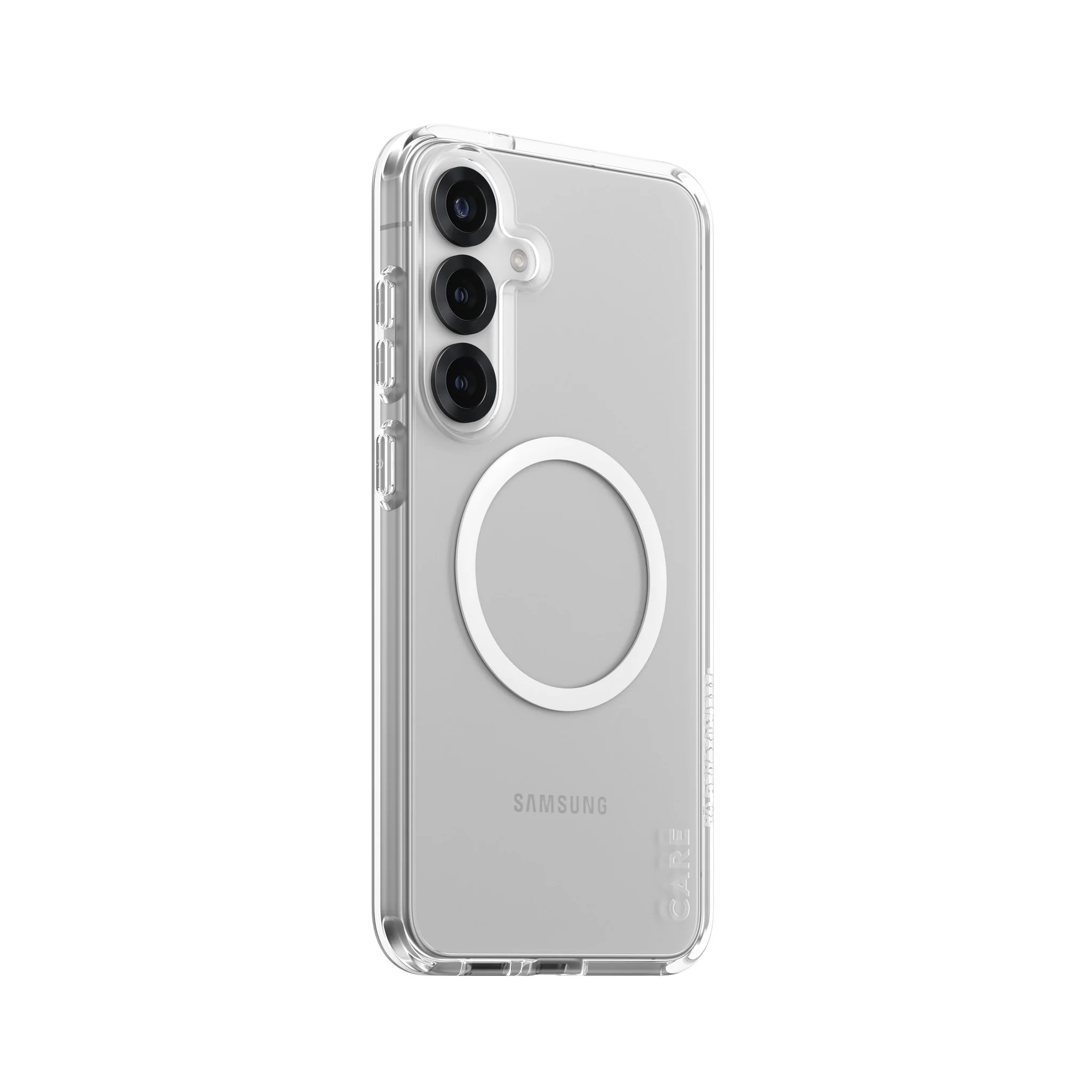 CARE⢠by PanzerGlass® Urban Combat Case Transparent w. White Qi Compatible Samsung Galaxy S25+