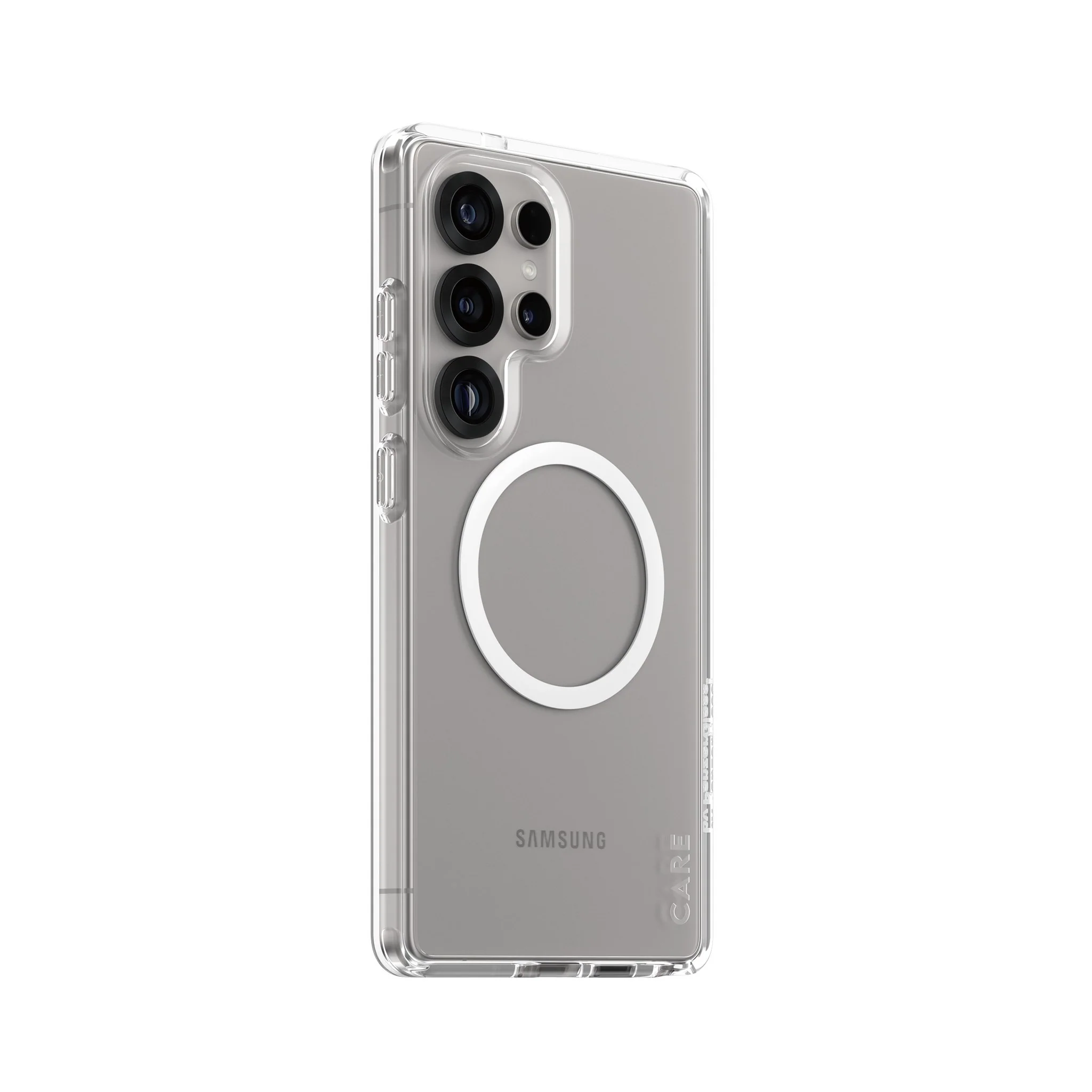 CARE⢠by PanzerGlass® Urban Combat Case Transparent w. White Qi Compatible Samsung Galaxy S25 Ultra