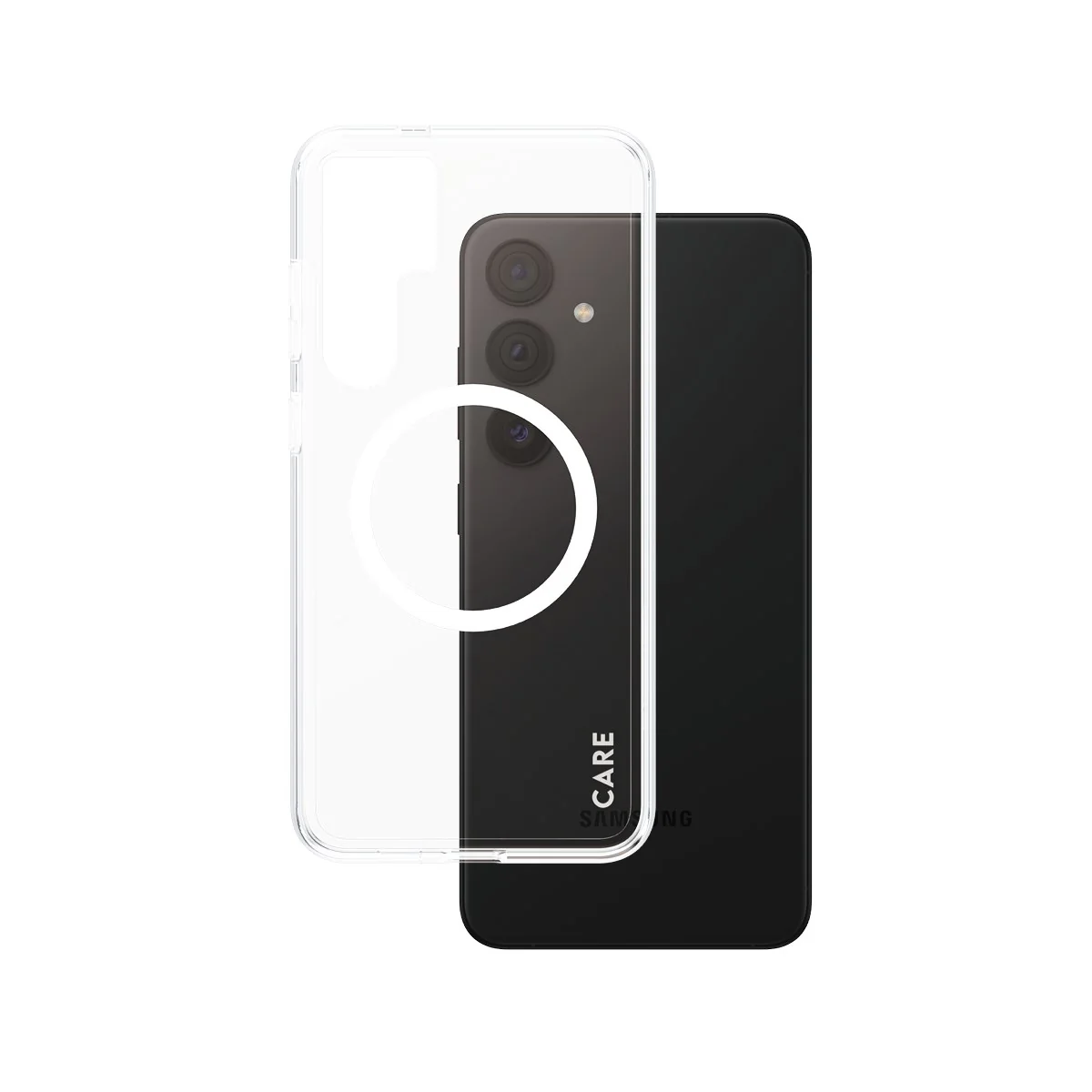 CARE⢠by PanzerGlass® Urban Combat Case Transparent w. White Qi Compatible Samsung Galaxy S24+
