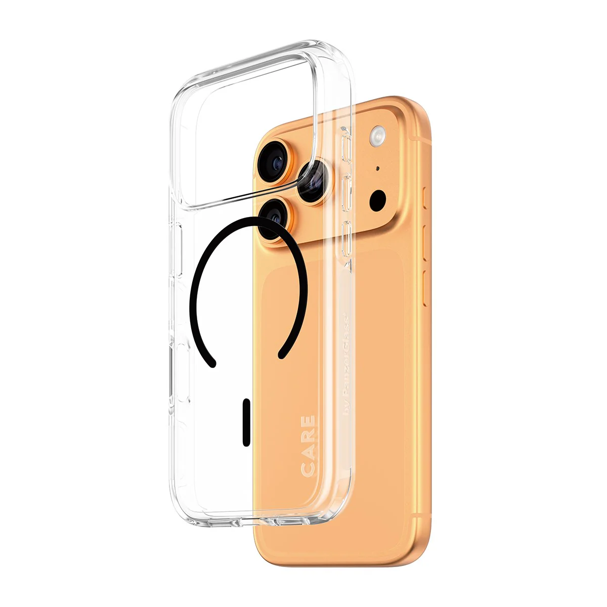 CARE™ by PanzerGlass® Urban Explorer Case Transparent w. Black MagSafe iPhone 17 Pro