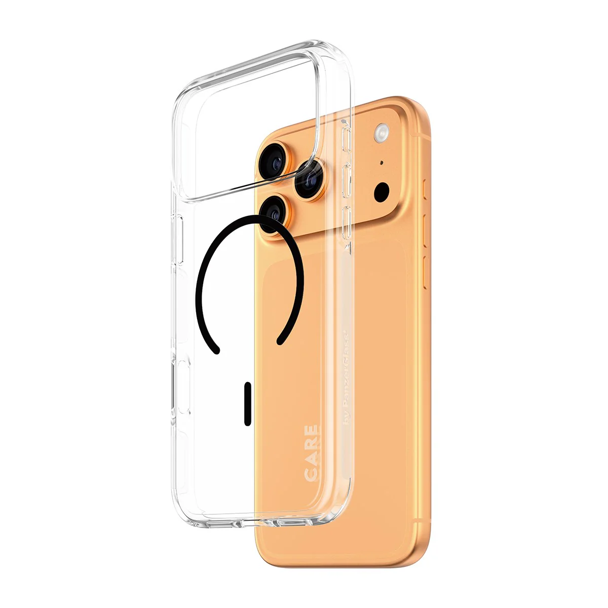 CARE™ by PanzerGlass® Urban Explorer Case Transparent w. Black MagSafe iPhone 17 Pro Max