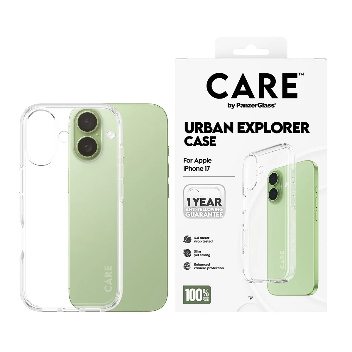 CARE™ by PanzerGlass® Urban Explorer Case Transparent iPhone 17 - Image 2