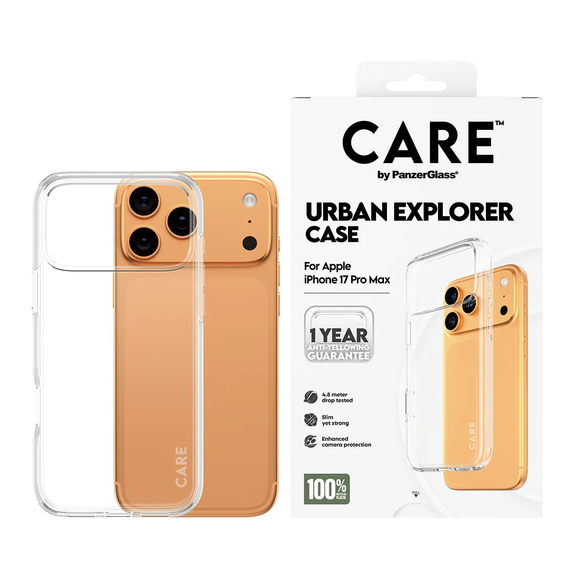 CARE™ by PanzerGlass® Urban Explorer Case Transparent iPhone 17 Pro Max - Image 2
