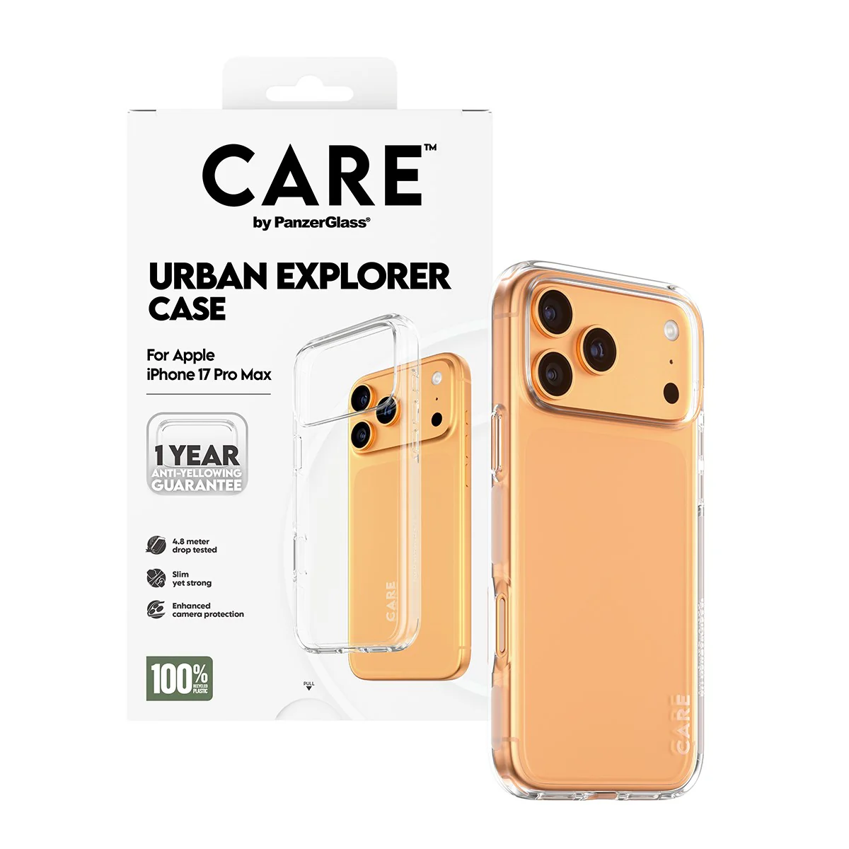 CARE™ by PanzerGlass® Urban Explorer Case Transparent iPhone 17 Pro Max - Image 5