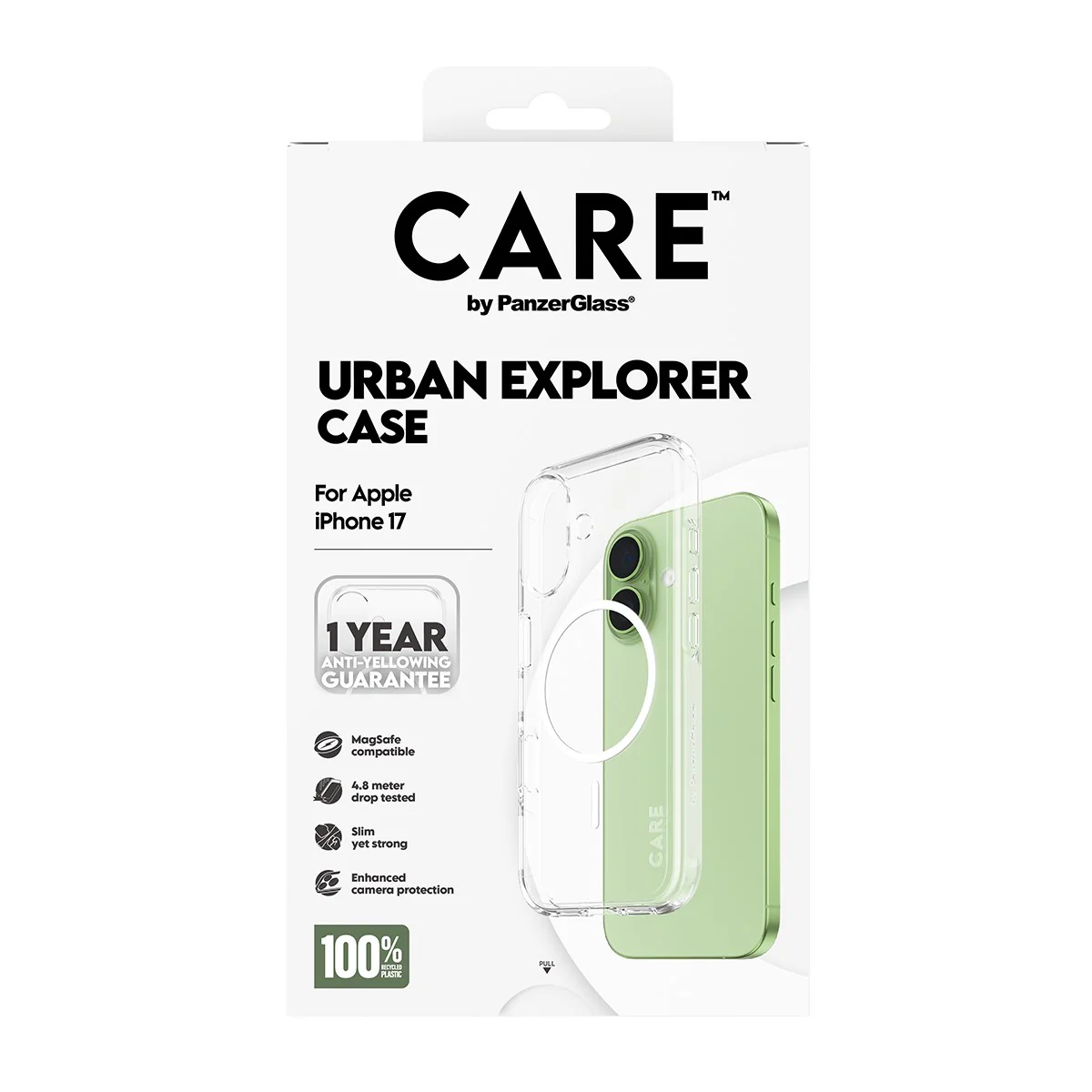 CARE⢠by PanzerGlass® Urban Explorer Case Transparent w. White MagSafe iPhone 17 - Image 3