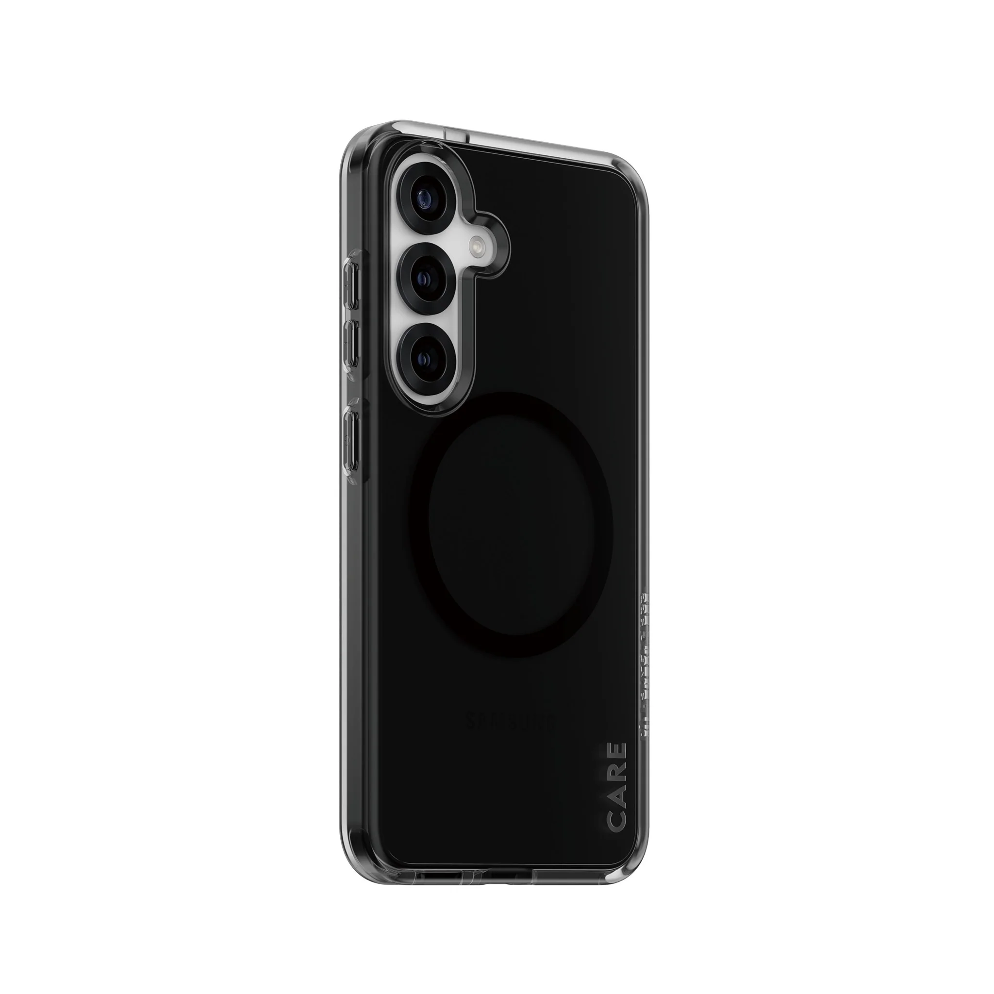 CARE⢠by PanzerGlass® Smokey Case w. Black Qi Compatible Samsung Galaxy S25