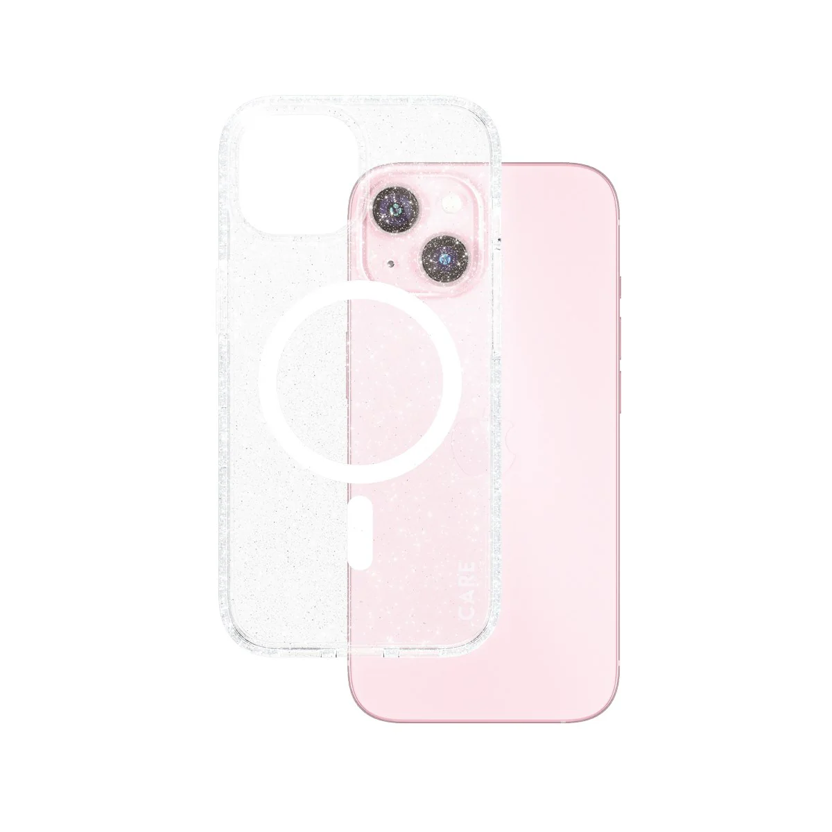 CARE™ by PanzerGlass® Star Lit Case w. White MagSafe iPhone 15