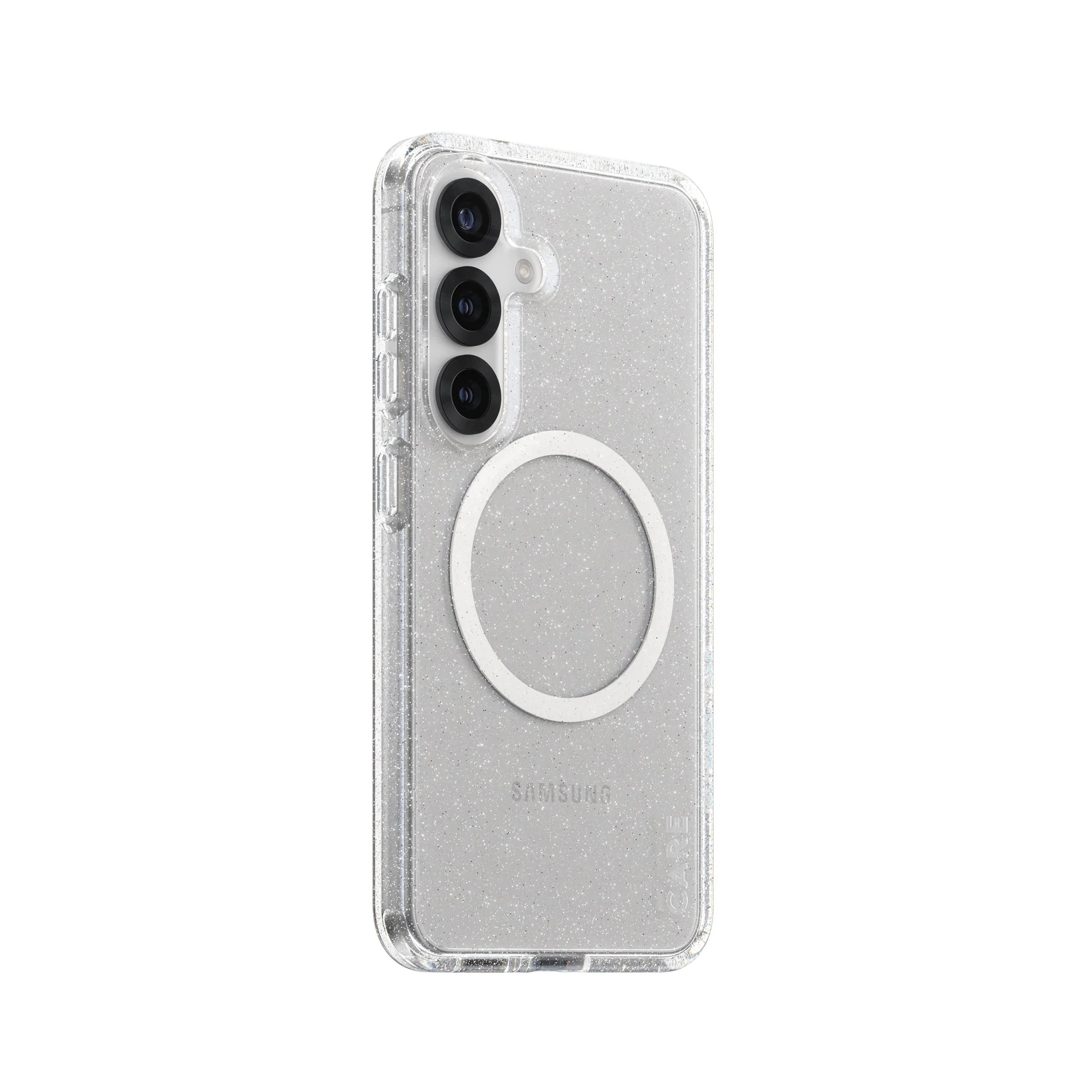 CARE⢠by PanzerGlass® Star Lit Case w. White Qi Compatible Samsung Galaxy S25