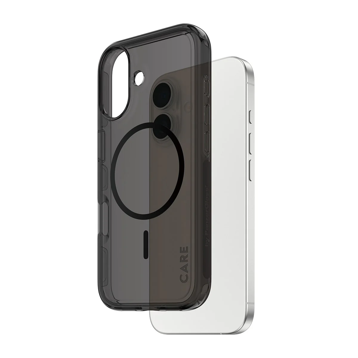 CARE⢠by PanzerGlass® Smokey Case w. Black MagSafe iPhone 17