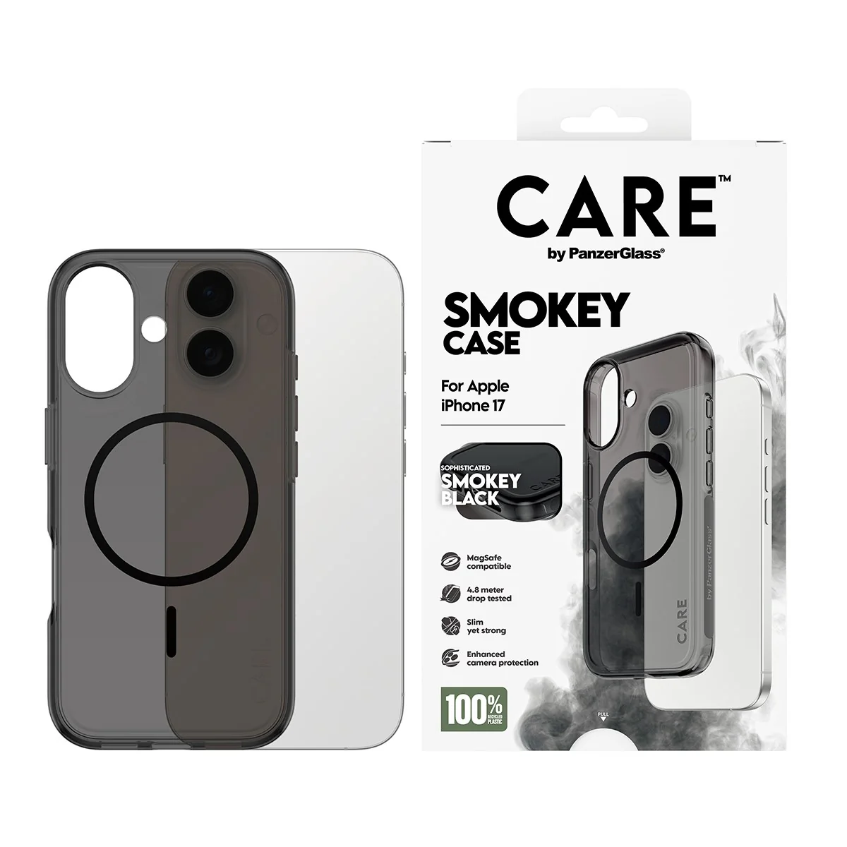 CARE⢠by PanzerGlass® Smokey Case w. Black MagSafe iPhone 17 - Image 2