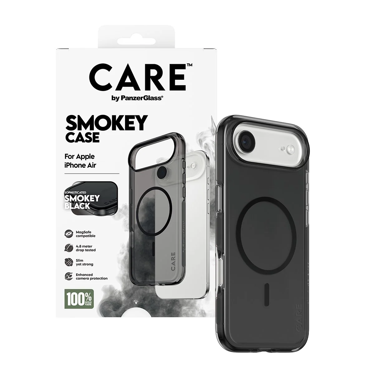 CARE™ by PanzerGlass® Smokey Case w. Black MagSafe iPhone Air - Image 5
