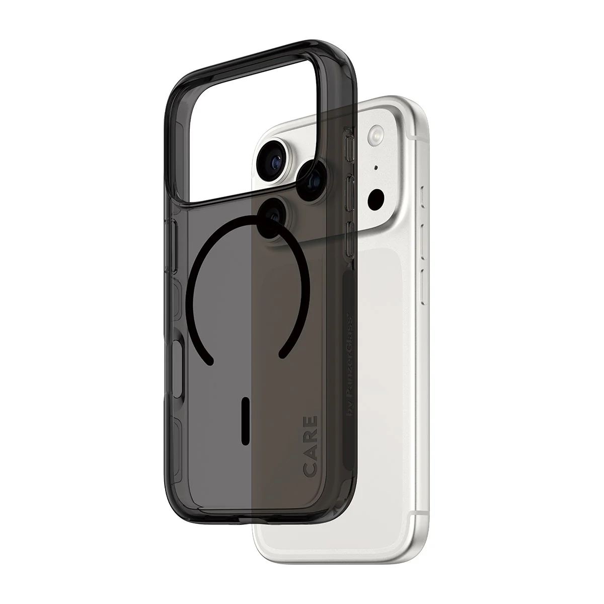 CARE™ by PanzerGlass® Smokey Case w. Black MagSafe iPhone 17 Pro