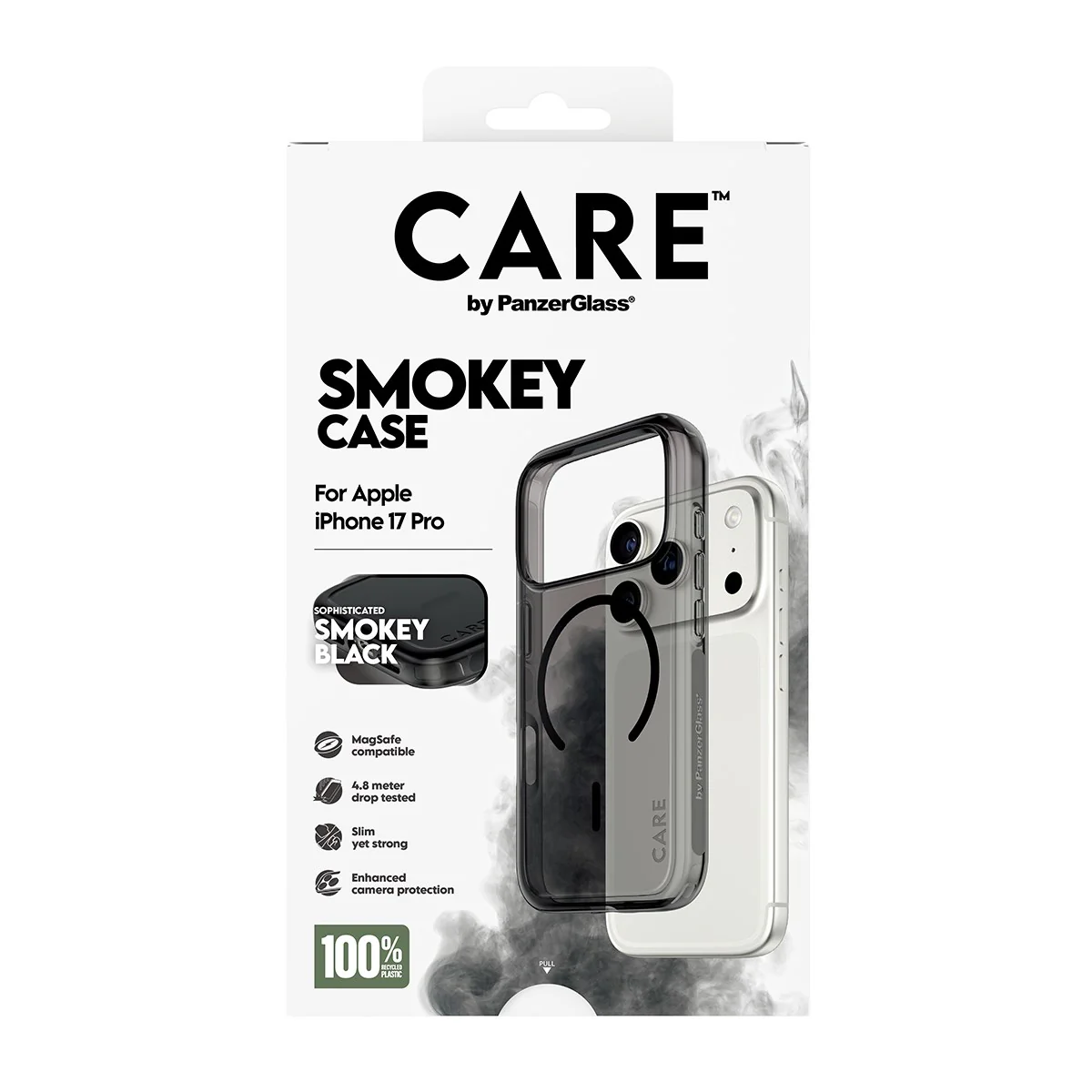 CARE™ by PanzerGlass® Smokey Case w. Black MagSafe iPhone 17 Pro - Image 3