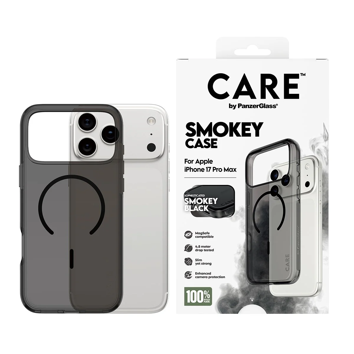 CARE⢠by PanzerGlass® Smokey Case w. Black MagSafe iPhone 17 Pro Max - Image 2